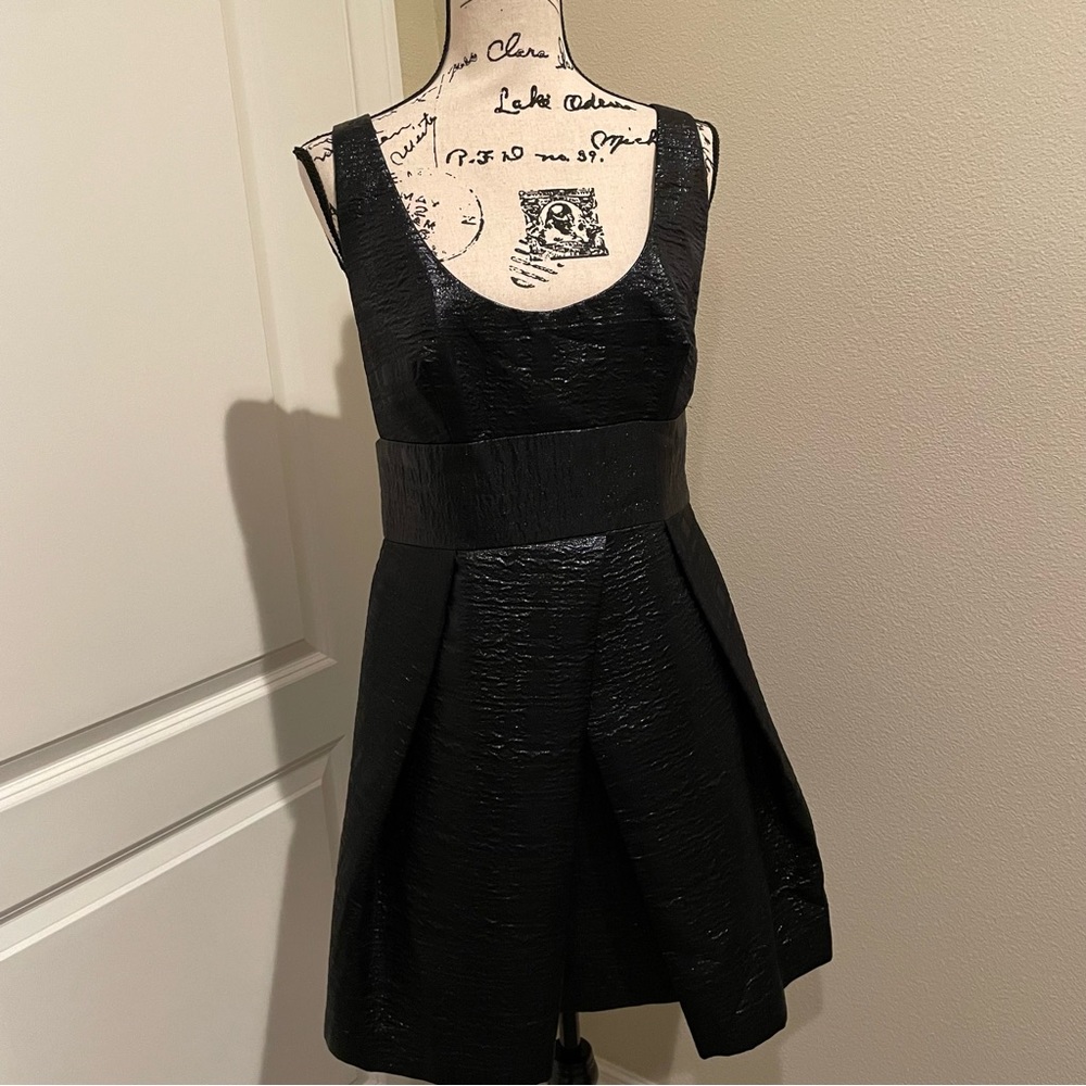 Milly Black Shimmer Mini Dress